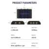 LED Solar Wall Lights Deck Lamp Outdoor Garden Yard Patio Pathway Step Stair Fence Lamps Waterproof for Courtyard Street Landscape Garden Decoration Wall Lamp