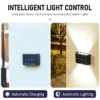 LED Solar Wall Lights Deck Lamp Outdoor Garden Yard Patio Pathway Step Stair Fence Lamps Waterproof for Courtyard Street Landscape Garden Decoration Wall Lamp