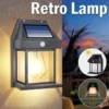 Solar Tungsten wall light 3 modes Induction Lamp Waterproof Solar sensor light Super bright Villa Garden Lights Yard Patio Fence Lamps