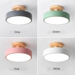 Ceiling light modern LED Nordic wooden indoor lighting light Bedroom study ceiling light Balcony ceiling light