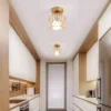 Ceiling Light Modern Nordic Retro Ceiling Lamp LED Light Lamp balcony bedroom decorative square cage ceiling light