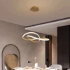 Modern LED pendant lights  circular pendant lights  dining room LED lights  living room and bedroom lights