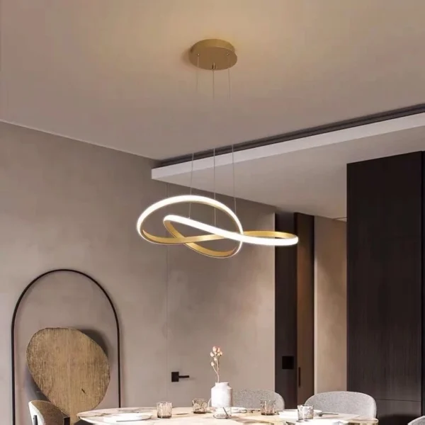 Modern LED pendant lights  circular pendant lights  dining room LED lights  living room and bedroom lights