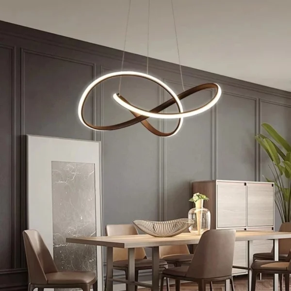 Modern LED pendant lights  circular pendant lights  dining room LED lights  living room and bedroom lights