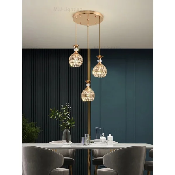 Nordic circular dining room pendant light  living room ceiling pendant light  staircase pendant light  home bedroom light  corridor pendant light