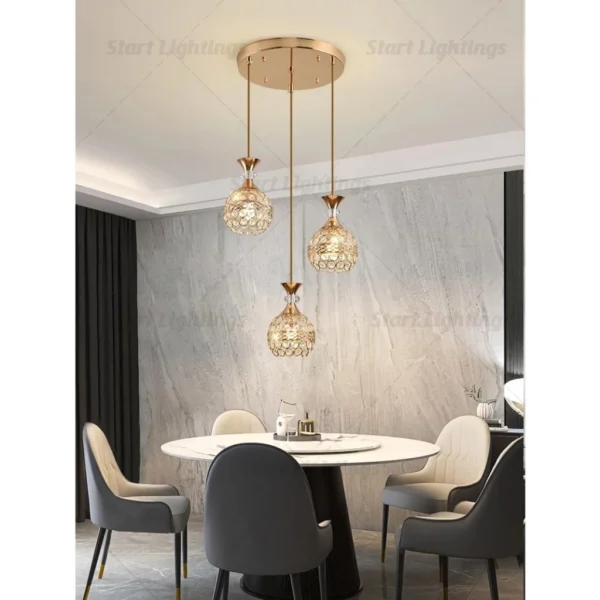 Nordic circular dining room pendant light  living room ceiling pendant light  staircase pendant light  home bedroom light  corridor pendant light
