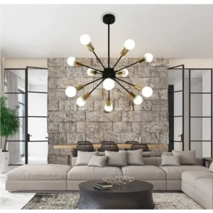 8 light 12 light living room modern LED lights  modern Nordic modern ceiling chandelier  light industrial style chandelier  retro industrial attic chandelier  dining room chandelie