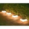 Solar LED Gate Post Ambient Lamp Outdoor Lawn  Garden Yard Balcony Stairs Terrace Fence Path Decor Wall Light Waterproof