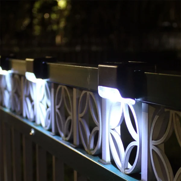 Solar Outdoor Courtyard Lamp Stair Wall Lamp Step Lamp LED Guide Lamp Waterproof Lighting Wall Light Fence Light