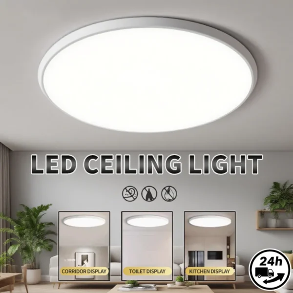 my-11134207-7rasc-mdv65nbgik3d96.webp LED Ceiling Light 18W 24W 36W Round Cool White Living Bedroom Corridor