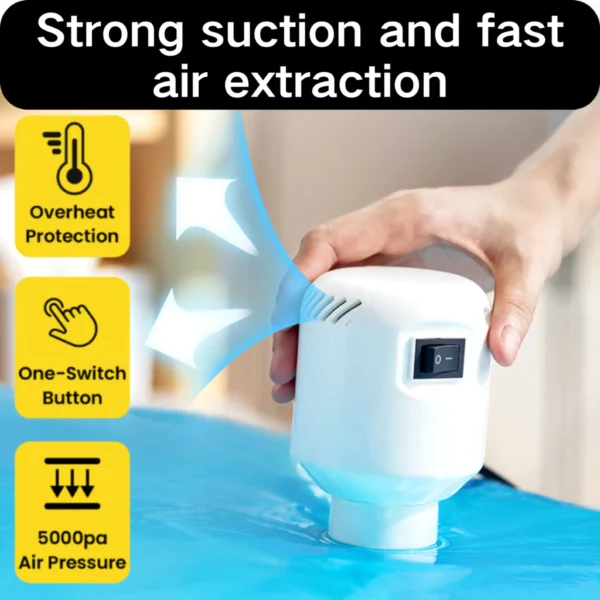 Electric strong vacuum bag electric air compression pump travel storage bag vacuum bag air pump mini vacuum sealer