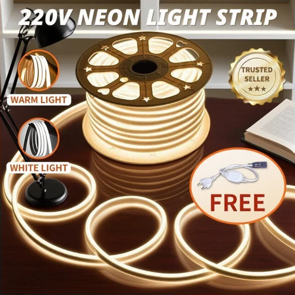 my-11134207-7rasg-mdvfjln4kng568.webp LED Strip Light Side Emitting Flexible And Bendable Living Room Outdoor Garden Walls Light With Free Plug