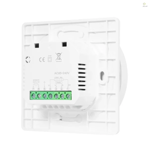sg-11134275-7rfi7-m9quoeaneejw48.webp LCD Display Smart Temperature Controller 16A Touch Screen Thermostat Weekly Programmable for Electric Heating Save Energy