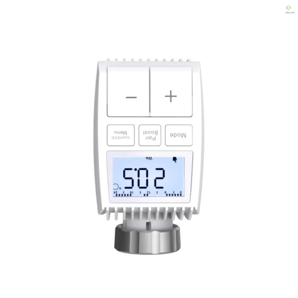 sg-11134275-7rfig-m9qtwgbfj1ch46.webp ZigBee Radiator Thermostat Heating Temperature Controller ZigBee 3 0 TRV Temperature Control Gauge Thermostatic Radiator Valve Intelligent Mobilephone APP Control Voice